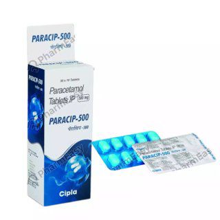 Worth Rs.9.97 Paracip 500 mg Tablets at Rs.8